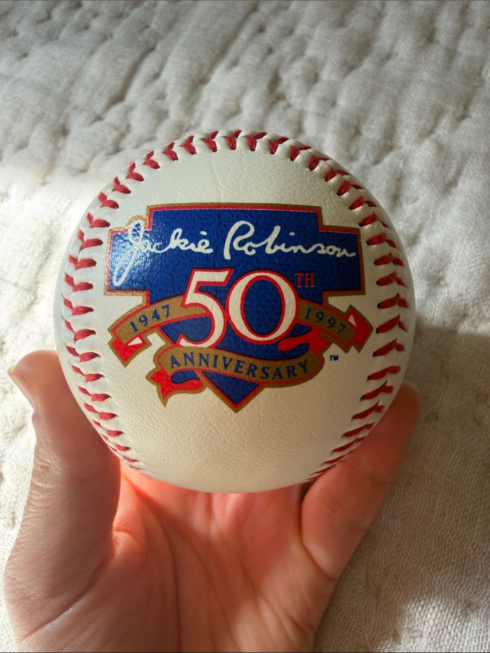 Jackie Robinson 50th Anniversary Collector’s Baseball